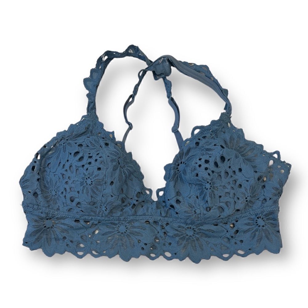 Aerie Floral Print Bra Size Large